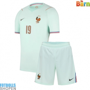 Billiga Frankrike Theo Hernandez #19 Bortatröja Barn VM 2026 Kortärmad (+ Korta byxor)